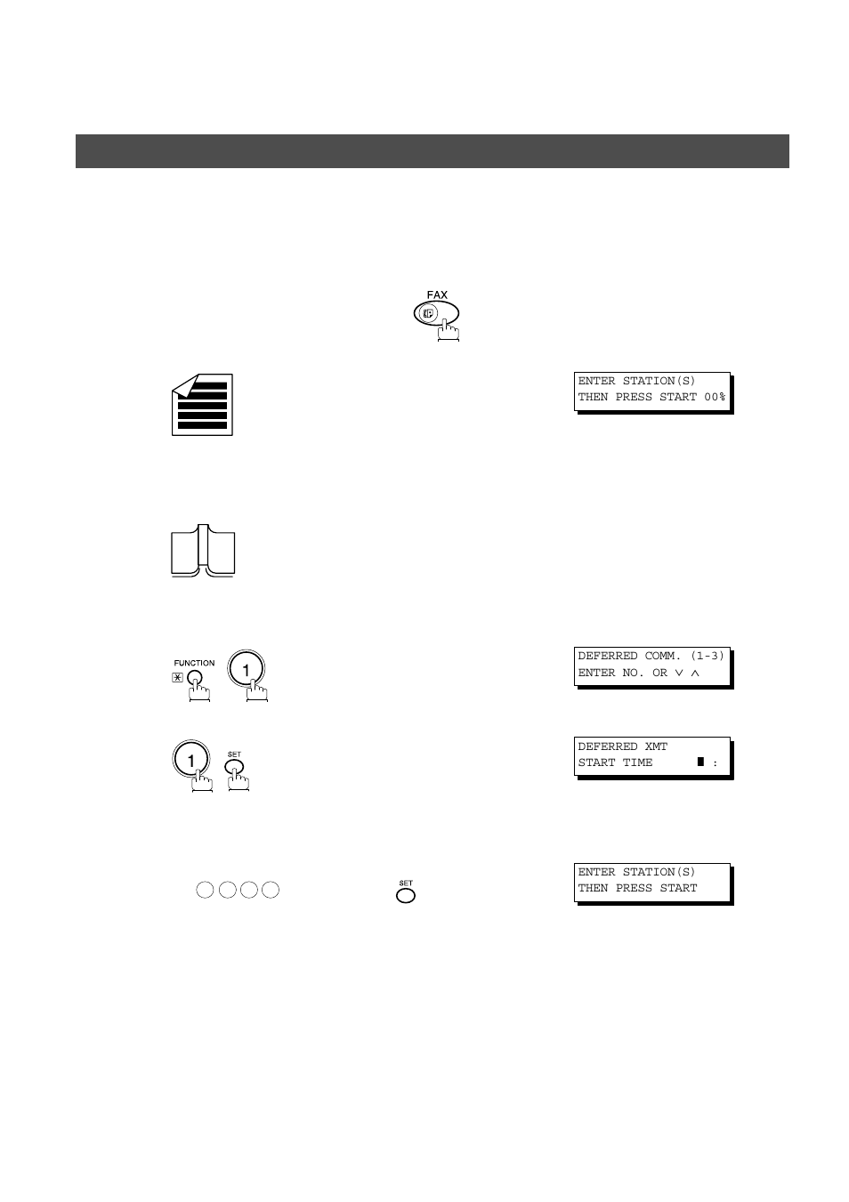 Timer controlled communications, Deferred transmission | Panasonic AS200 User Manual | Page 72 / 161