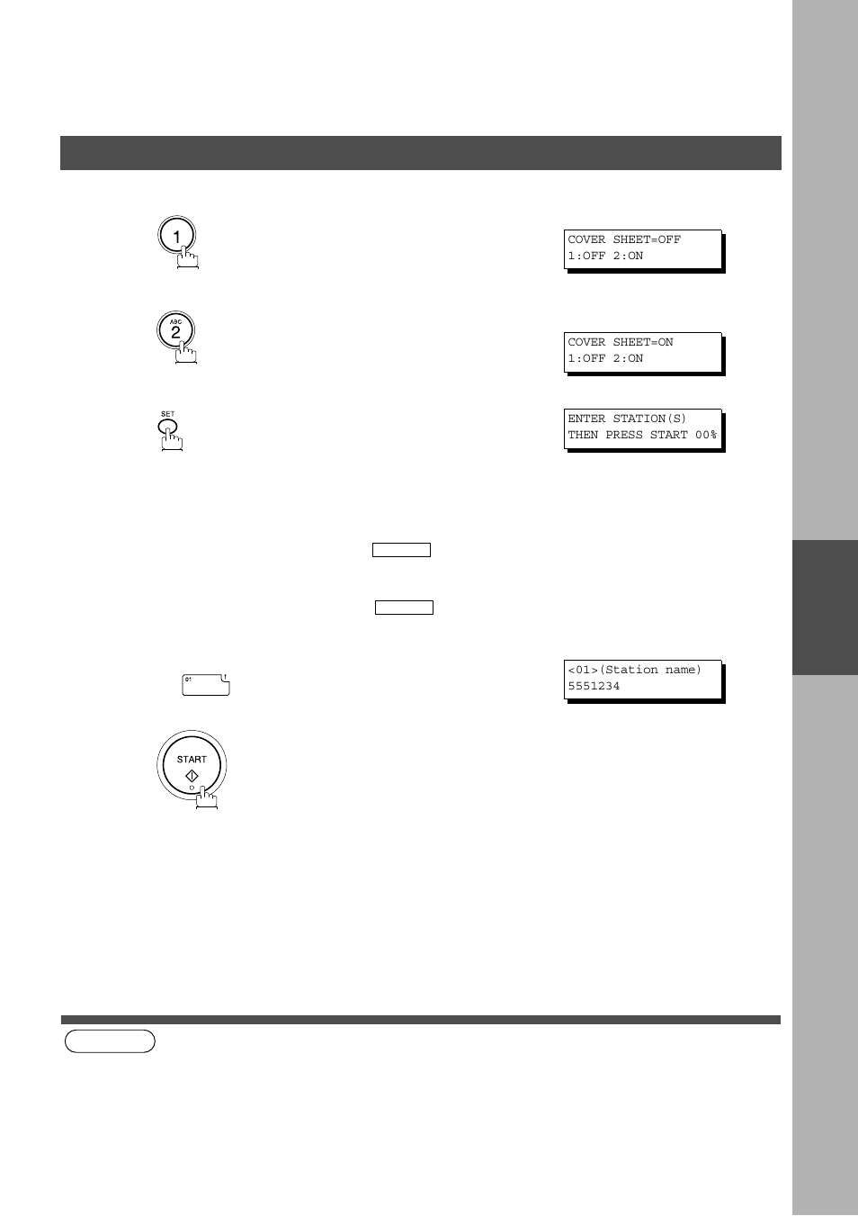 Advanced features, Fax cover sheet | Panasonic AS200 User Manual | Page 99 / 161