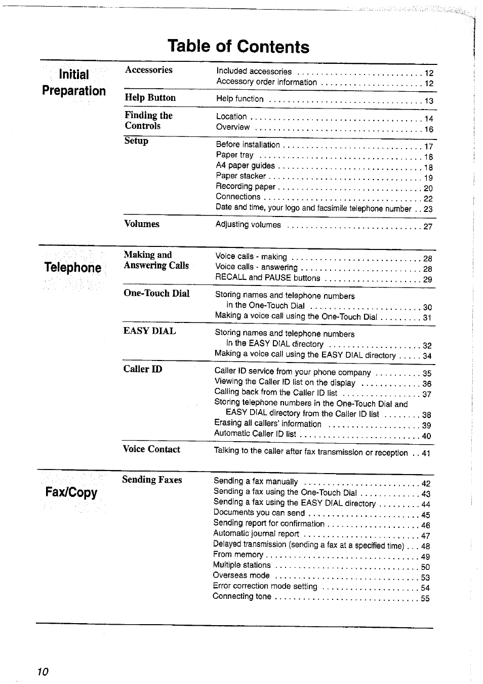 Panasonic KX-FP101NZ User Manual | Page 10 / 96