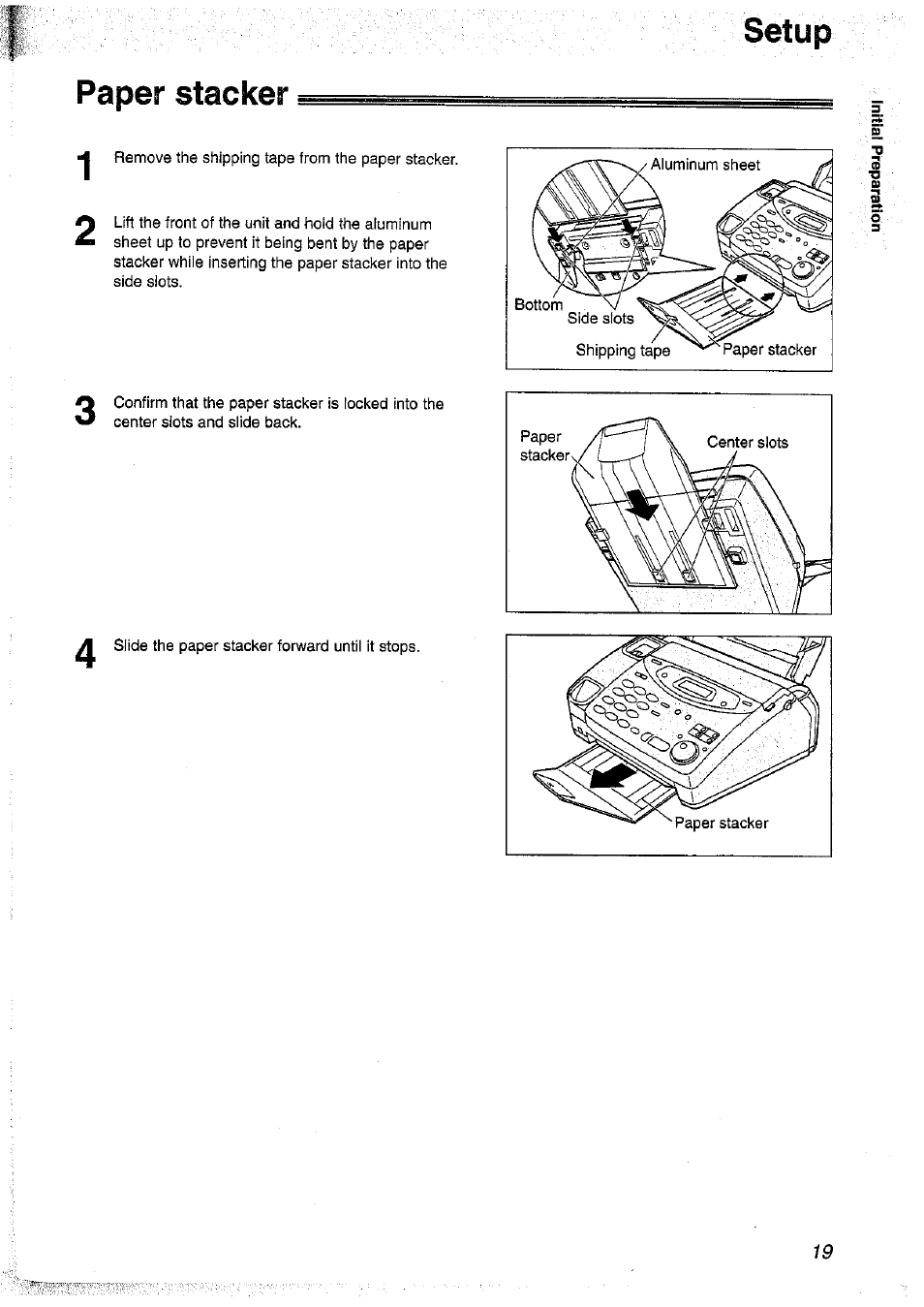 Paper stacker | Panasonic KX-FP101NZ User Manual | Page 19 / 96