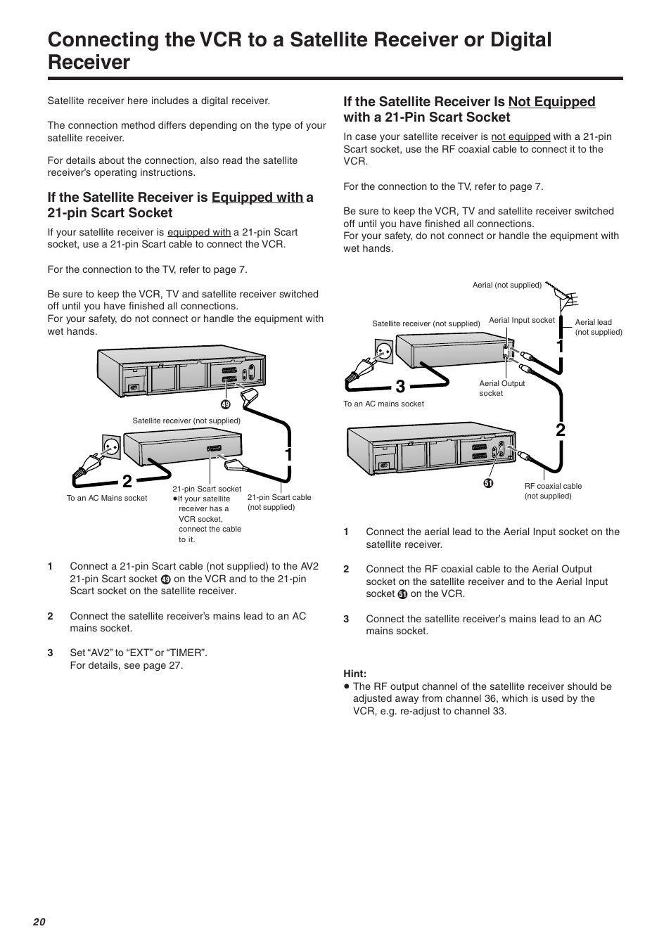 Panasonic NV-FJ610 User Manual | Page 20 / 34