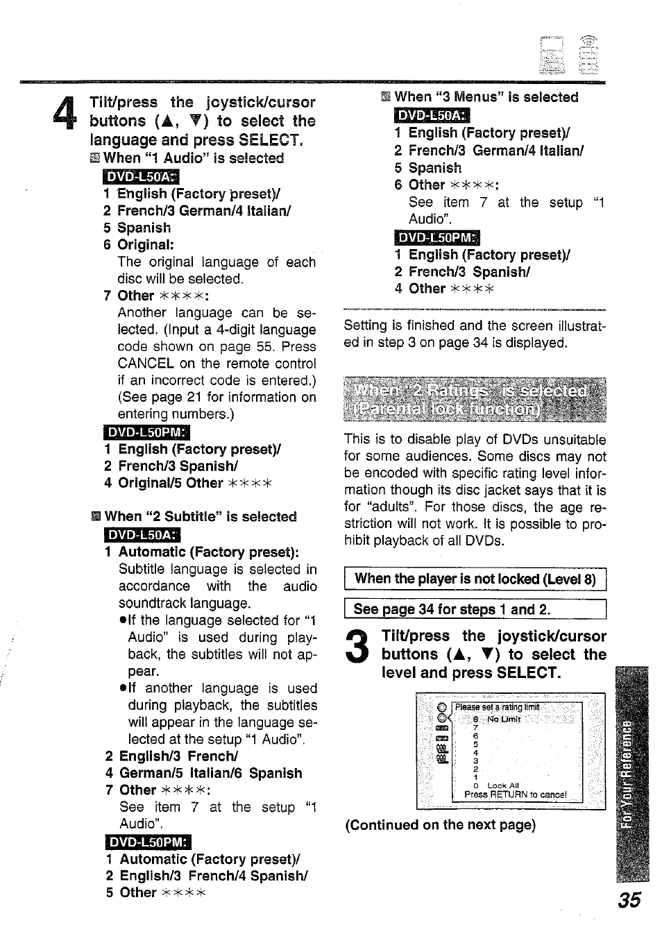 A , t ) | Panasonic DVD-L50PM User Manual | Page 35 / 58