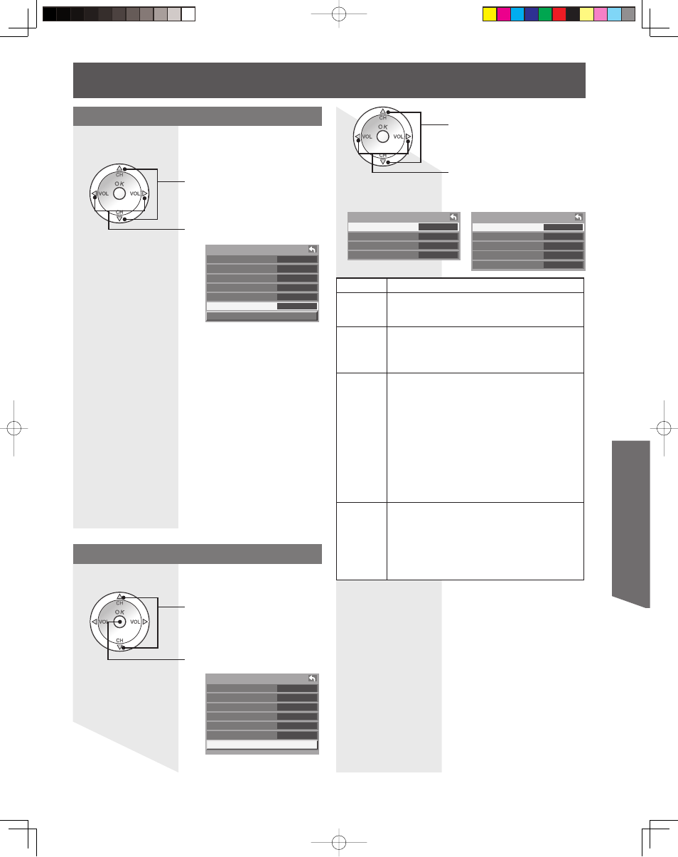 Advanced op er a tion, Other adjust | Panasonic LSQT1060 C User Manual | Page 41 / 80