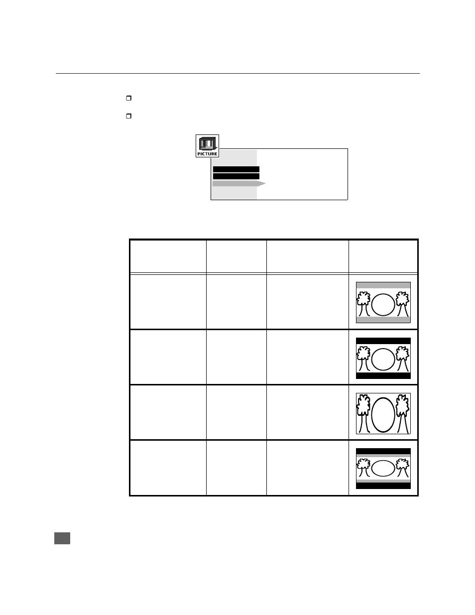 Selectable 16:9 mode feature chart | Panasonic CinemaVision PT 51HX41 User Manual | Page 25 / 58