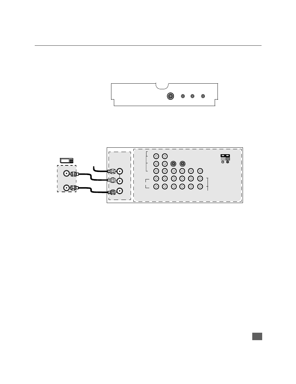 Conexiones del decodificador de cable, Conexiones de equipo opcional (cont.), Nstalación | Conexión del decodificador de cable | Panasonic CinemaVision PT 51HX41 User Manual | Page 37 / 58