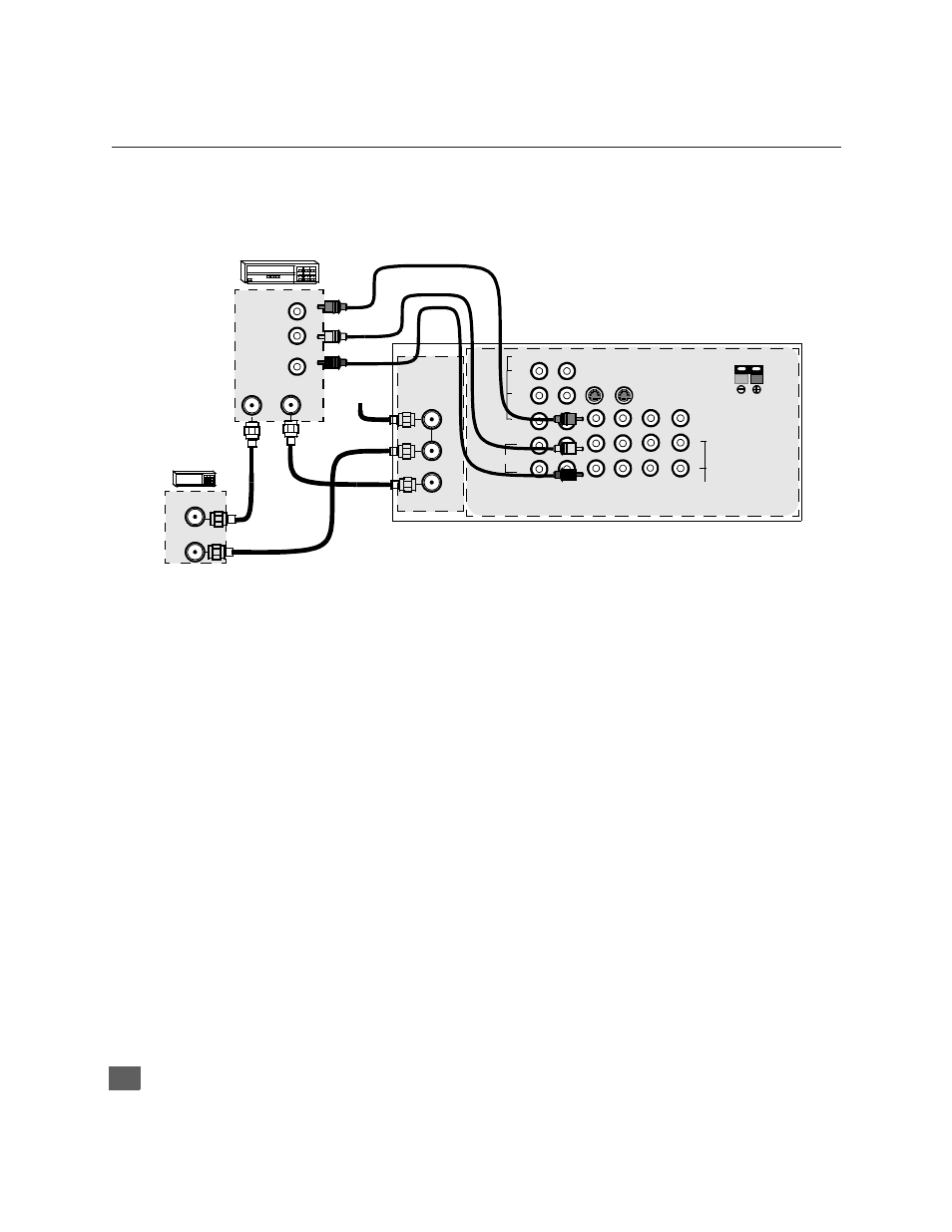 Conexiones de equipo opcional (cont.), Nstalación, Cable de entrada | Panasonic CinemaVision PT 51HX41 User Manual | Page 38 / 58