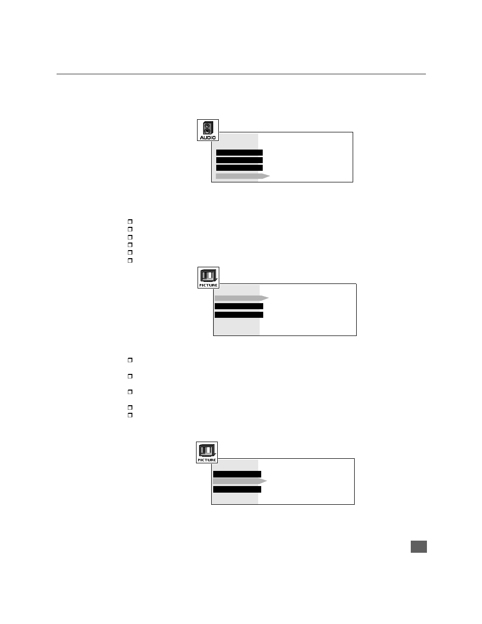 Audio, Imagen | Panasonic CinemaVision PT 51HX41 User Manual | Page 53 / 58