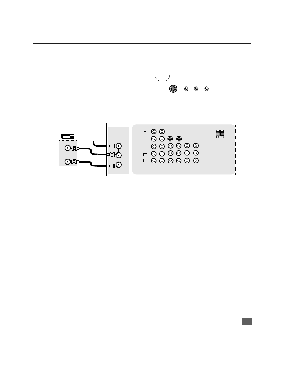 Cable box connection, Optional equipment connections (cont.), Nstallation | Panasonic CinemaVision PT 51HX41 User Manual | Page 8 / 58