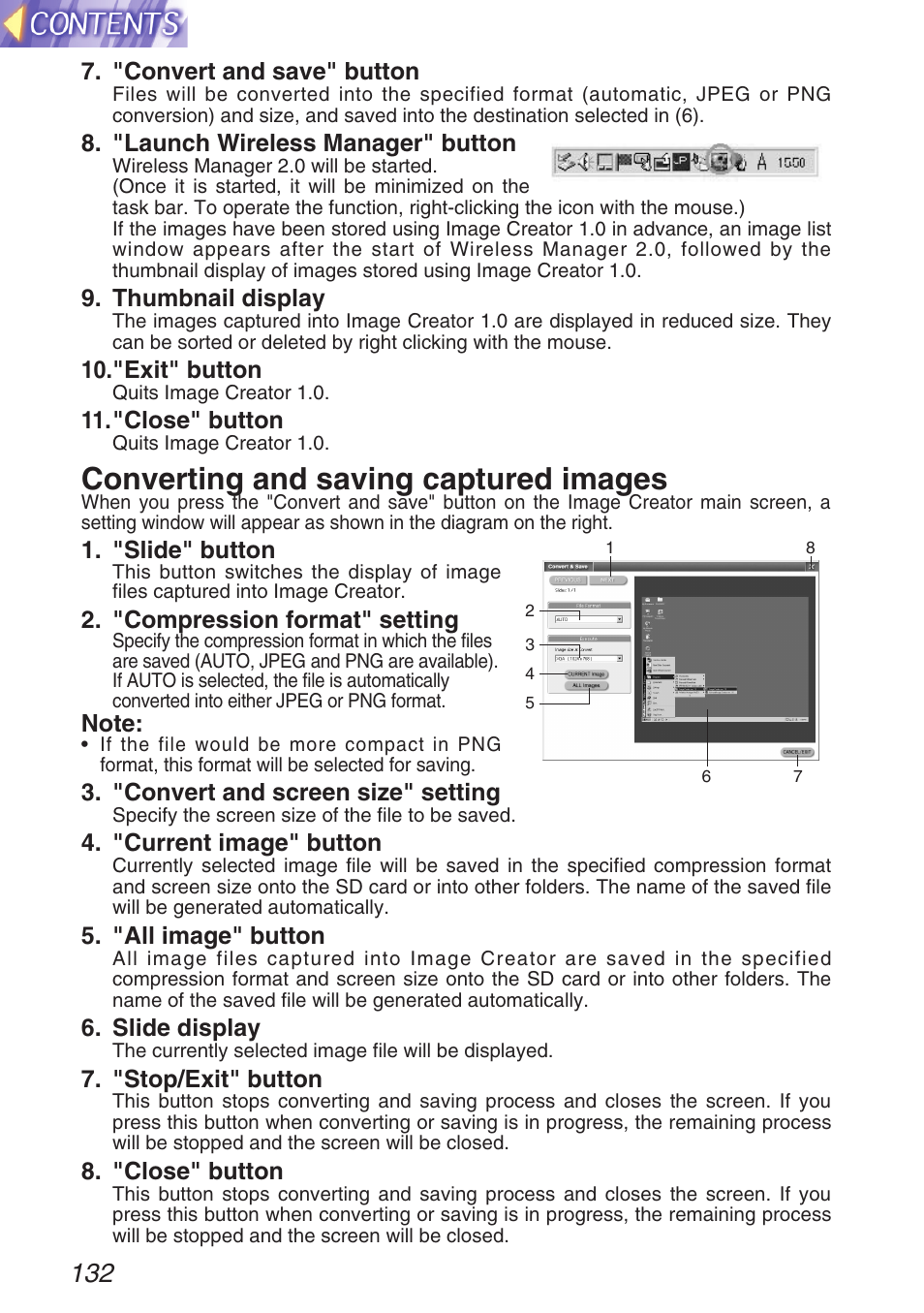 Converting and saving captured images | Panasonic TQBH9003-6 User Manual | Page 132 / 146