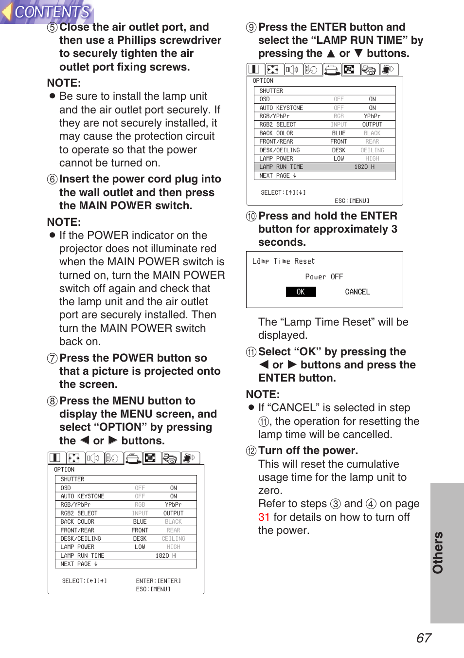 67 others | Panasonic TQBH9003-6 User Manual | Page 67 / 146