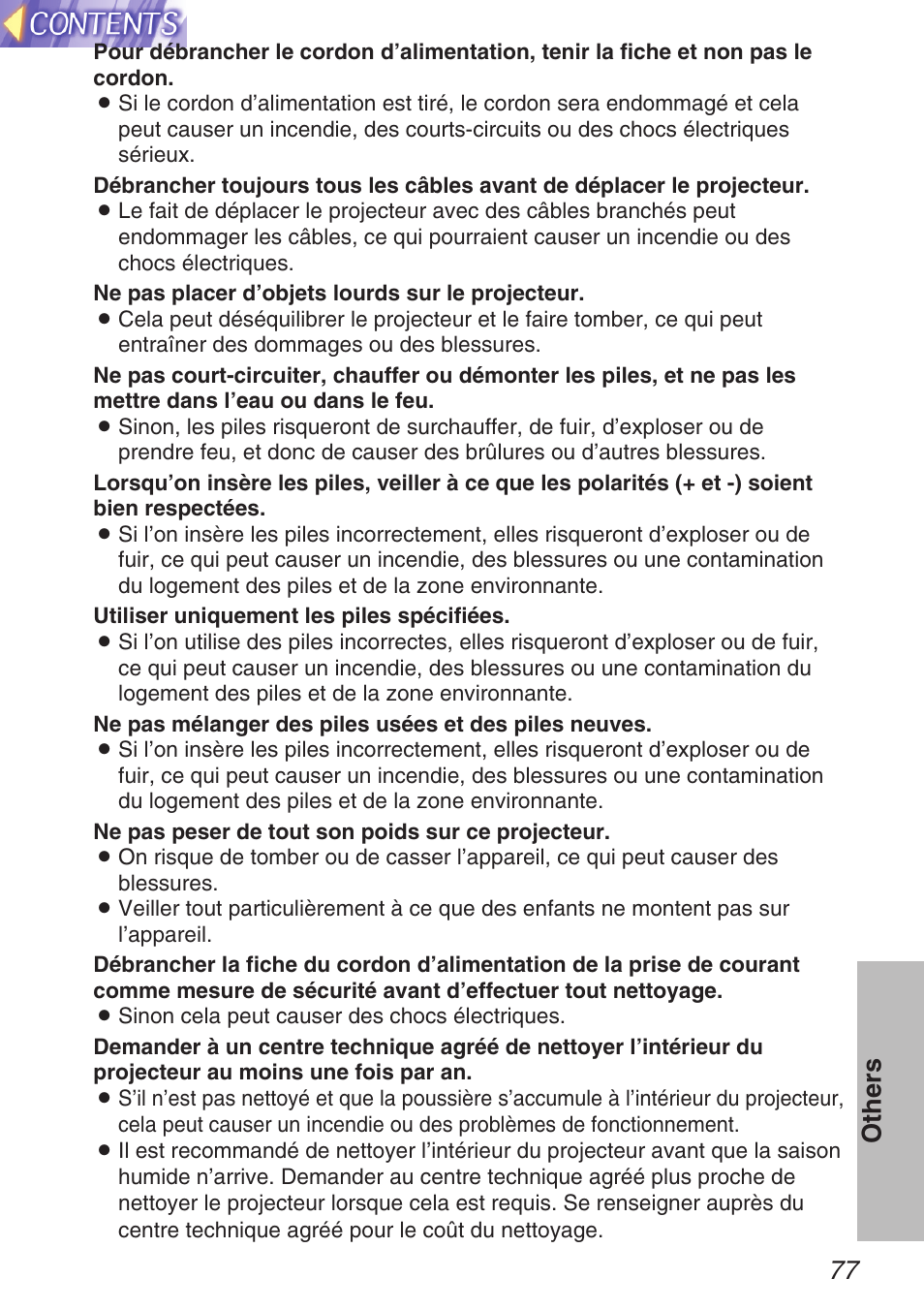 77 others | Panasonic TQBH9003-6 User Manual | Page 77 / 146