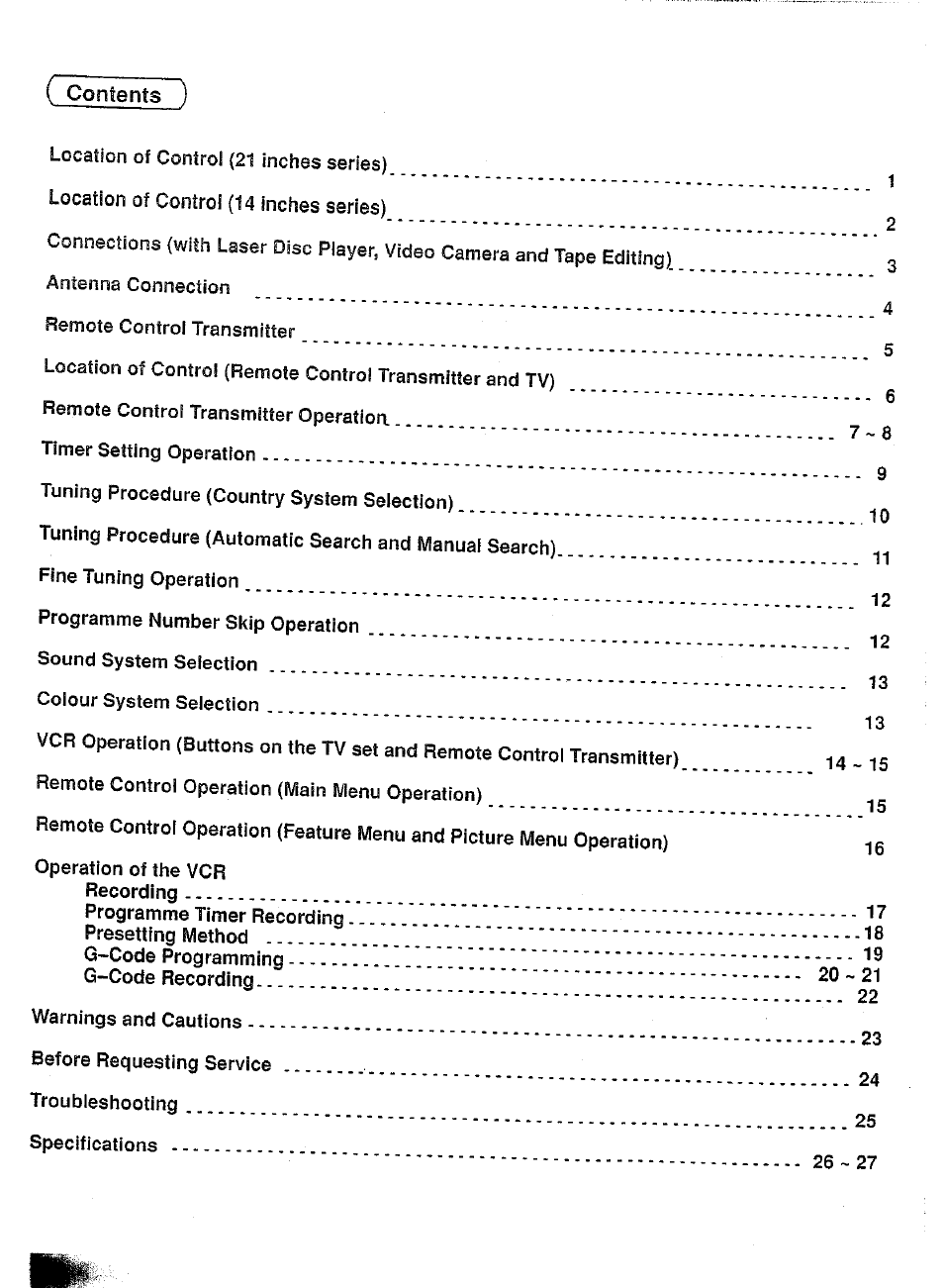 Panasonic TC-21SV10M  EN User Manual | Page 3 / 31