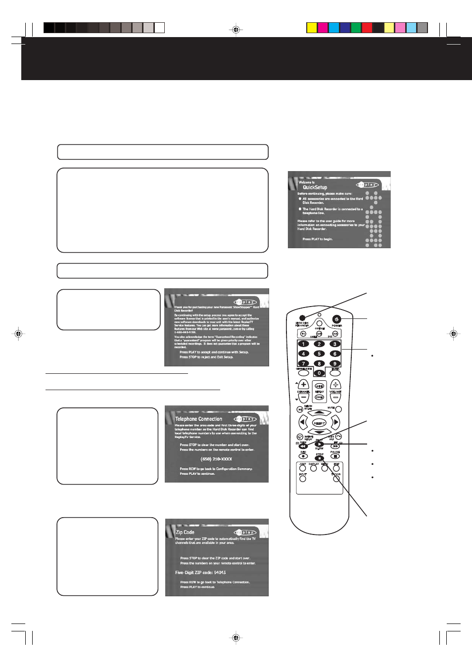 Initial setup, Initial setup 1 | Panasonic PV-HS2000 User Manual | Page 18 / 60