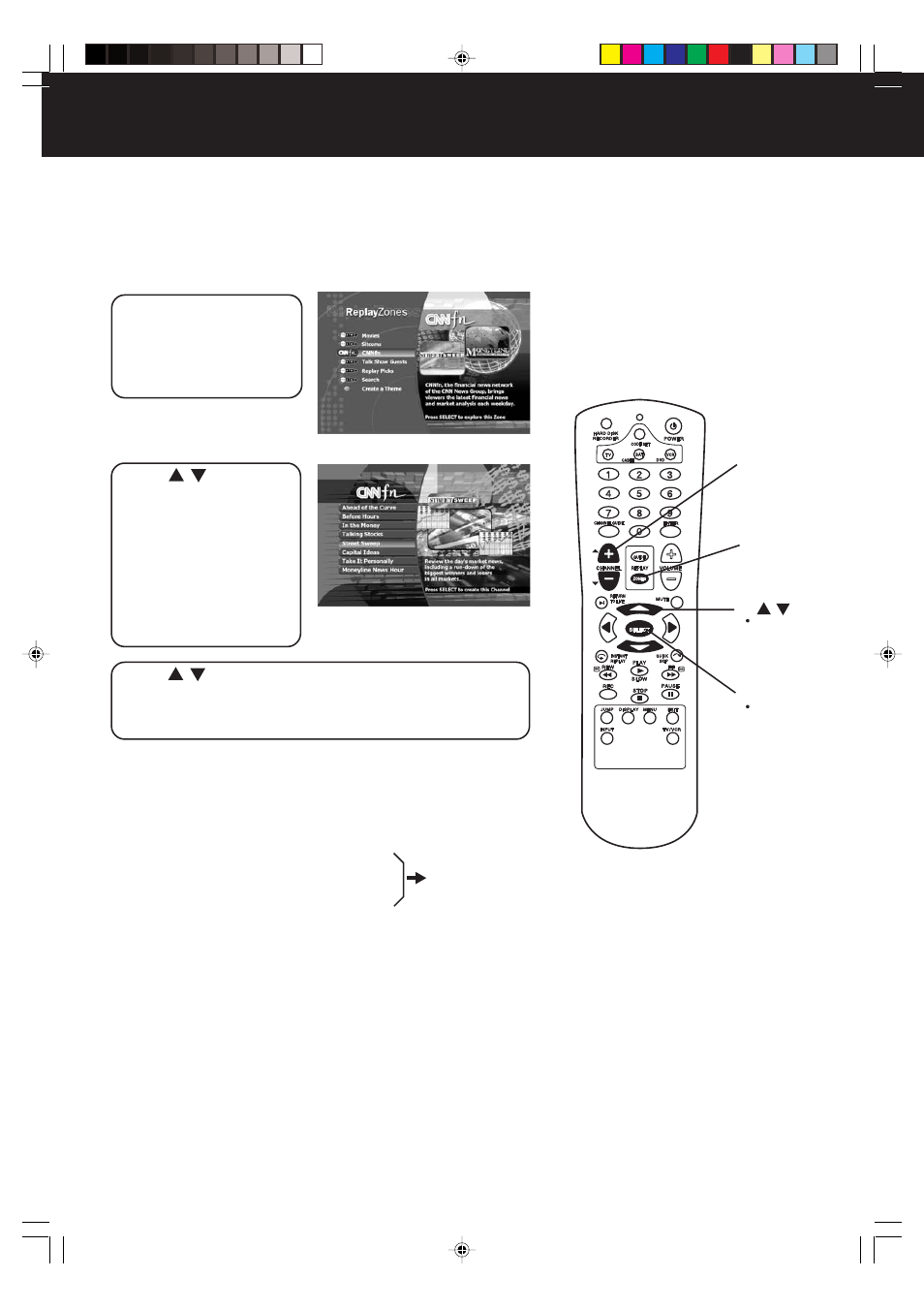 Recording shows, Recording from show categories, Continued) | Panasonic PV-HS2000 User Manual | Page 30 / 60