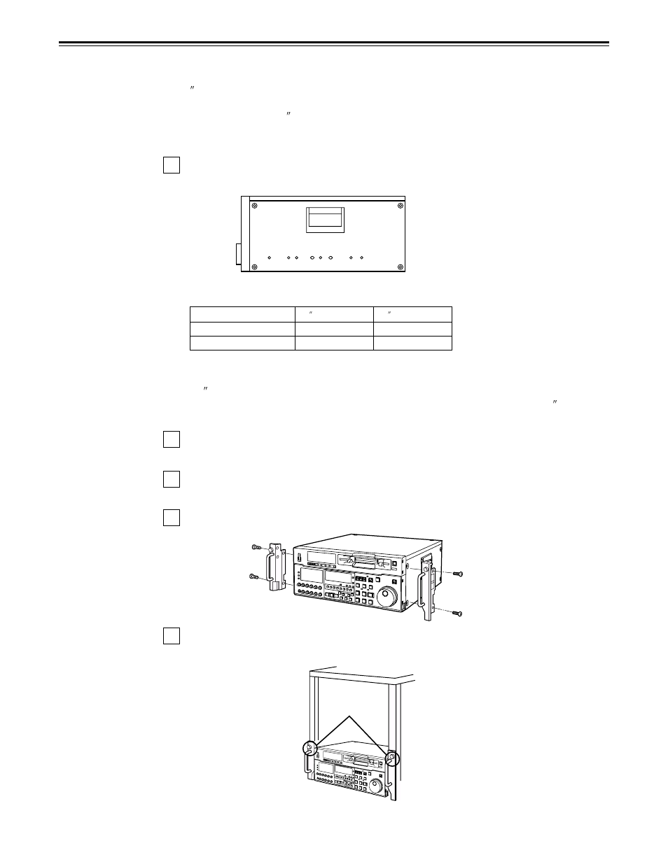 Rack mounting | Panasonic AJ-HD150 User Manual | Page 84 / 102