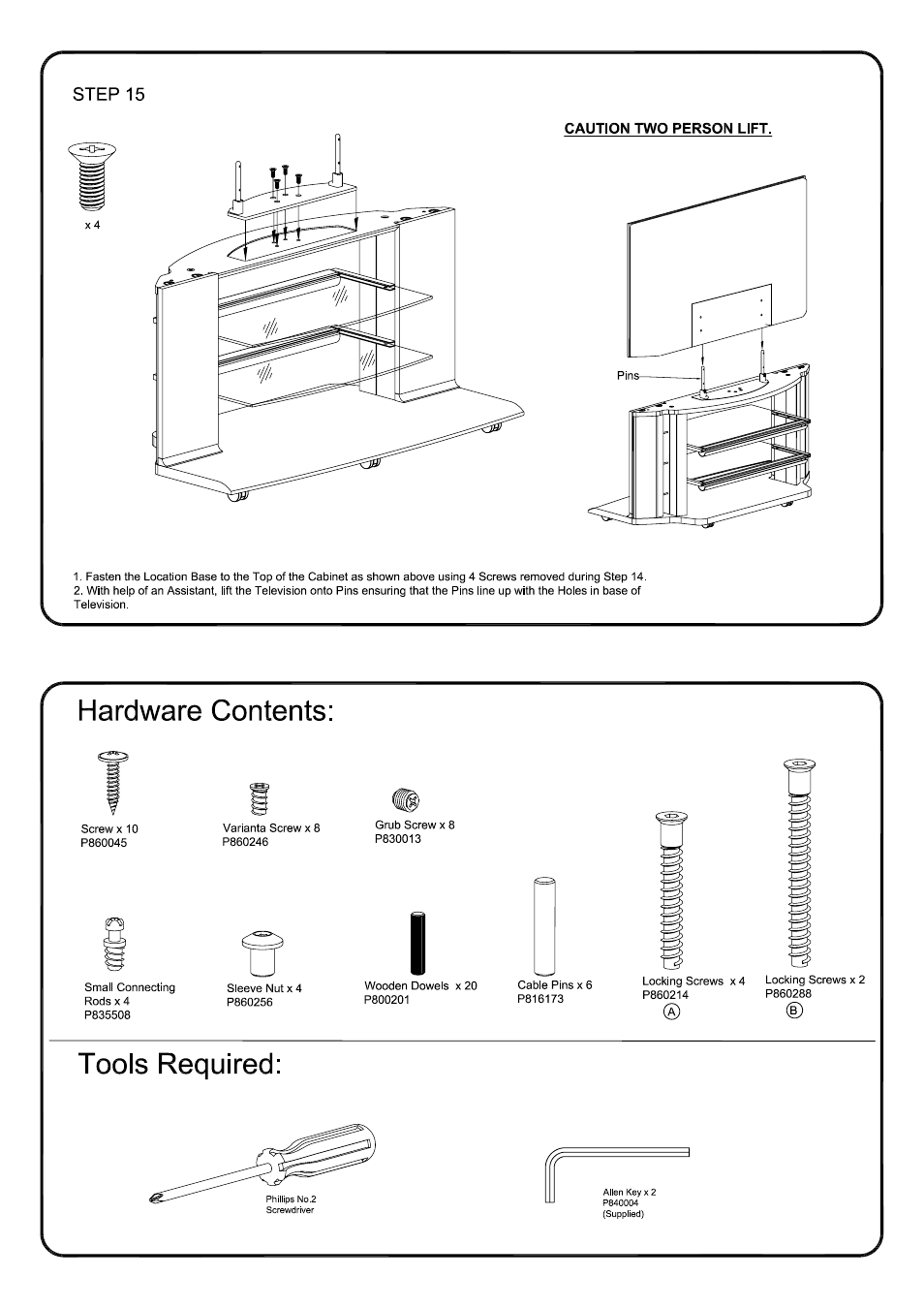 Step 15 | Panasonic BUS4803 User Manual | Page 18 / 19