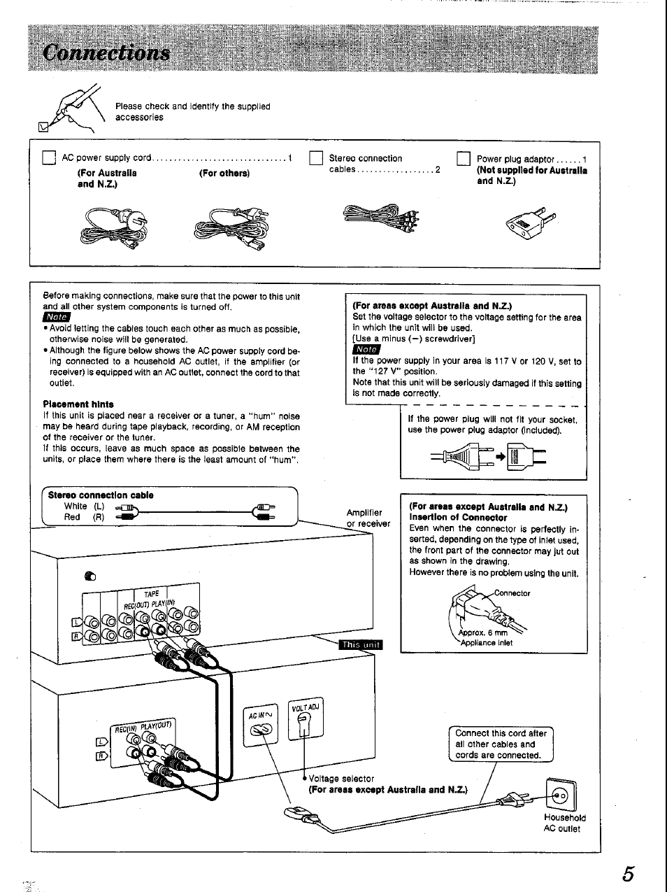 Panasonic RS-TR252 User Manual | Page 5 / 16