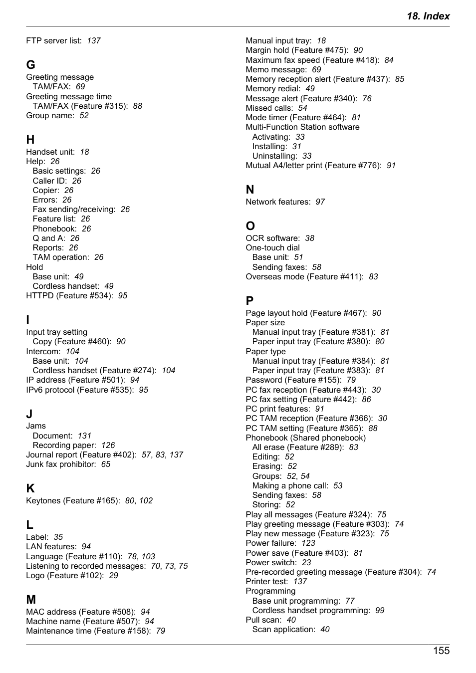 Panasonic KX-MB2060 User Manual | Page 155 / 160