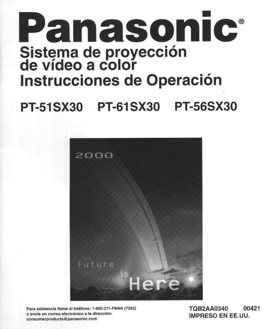 Panasonic | Panasonic PT-61SX30 User Manual | Page 27 / 52