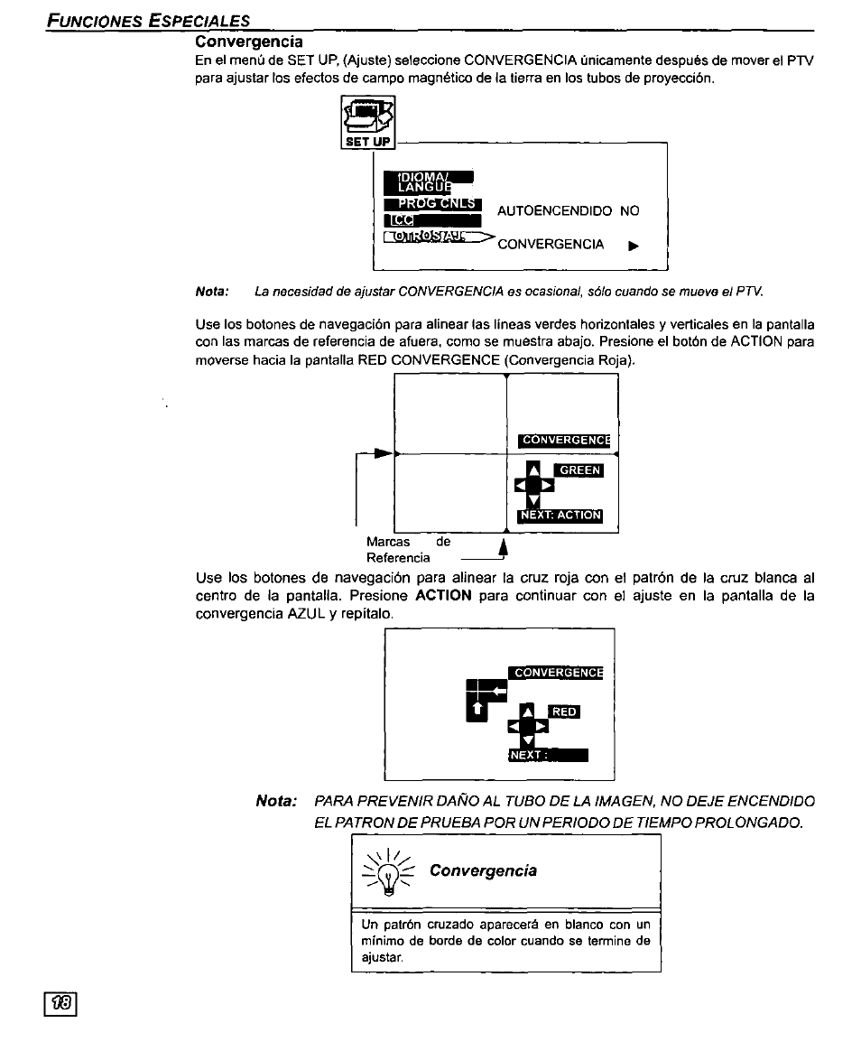 Convergencia | Panasonic PT-61SX30 User Manual | Page 46 / 52