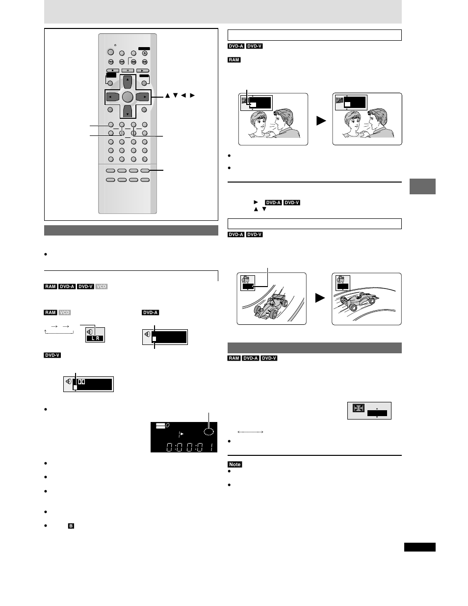 Convenient features, Press [audio, Press [subtitle | Press [angle]. 4:3 tv zoom function, Press [zoom, I love you je t’aime | Panasonic DVD-CP72 User Manual | Page 15 / 28