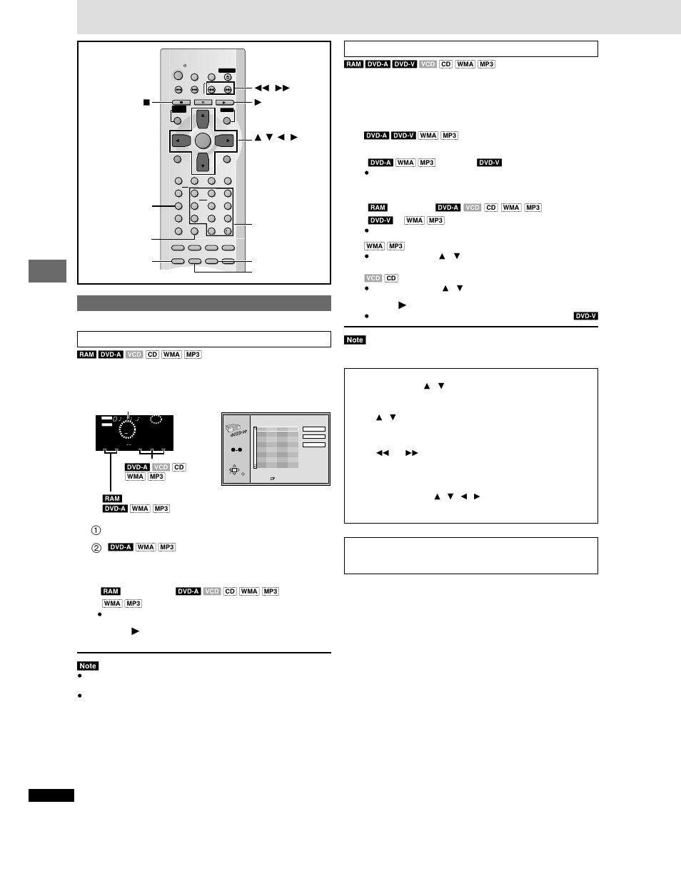 Convenient features, Advanced operations, Press [program | Press the numbered buttons to select a group, Or title, Press the numbered buttons to select a program, A track, Or chapter, And press [enter]), Press [ 1 ] (play) | Panasonic DVD-CP72 User Manual | Page 16 / 28