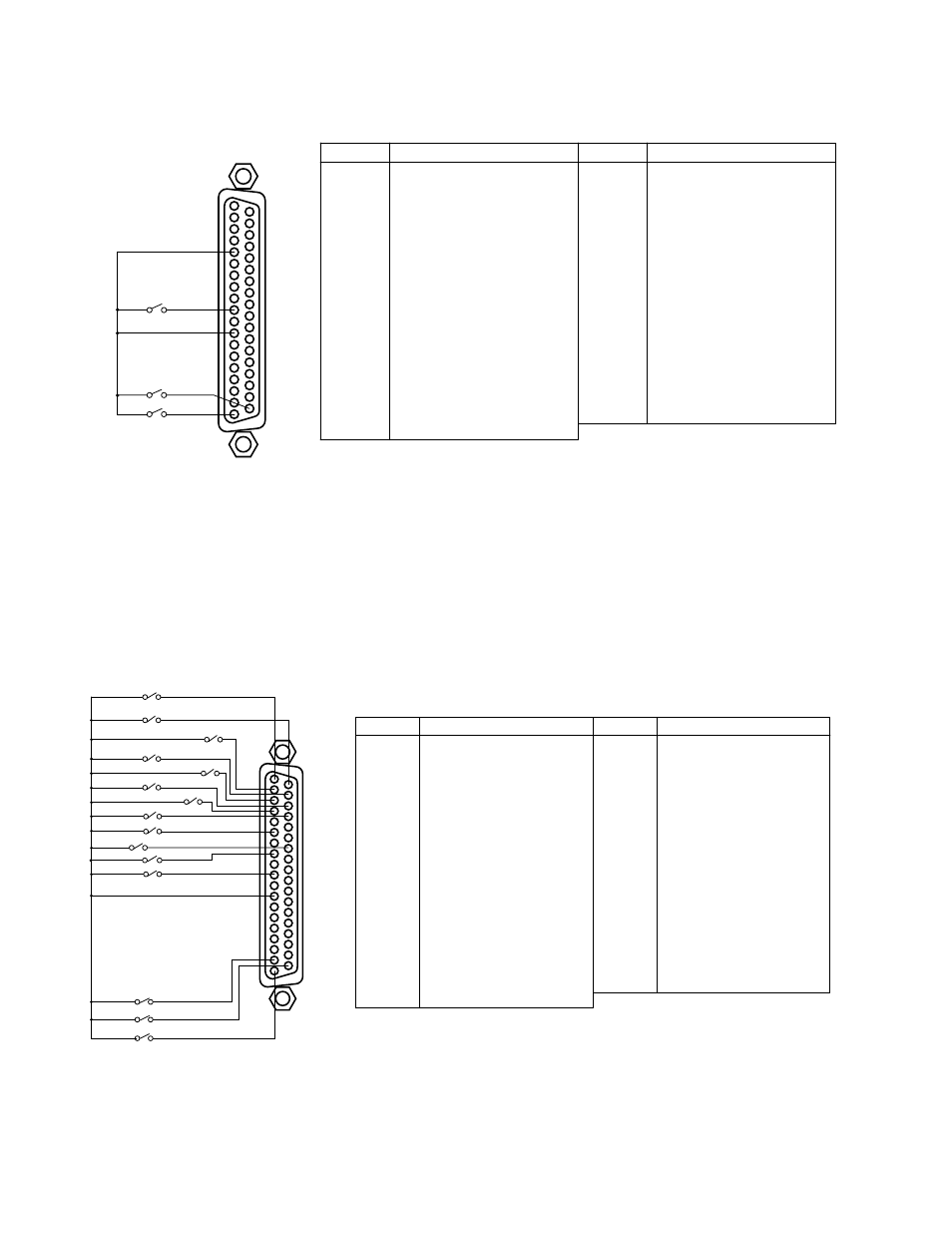 Connection with alarm sensors, Connection with external remote control switches | Panasonic WJ-FS616C User Manual | Page 20 / 82