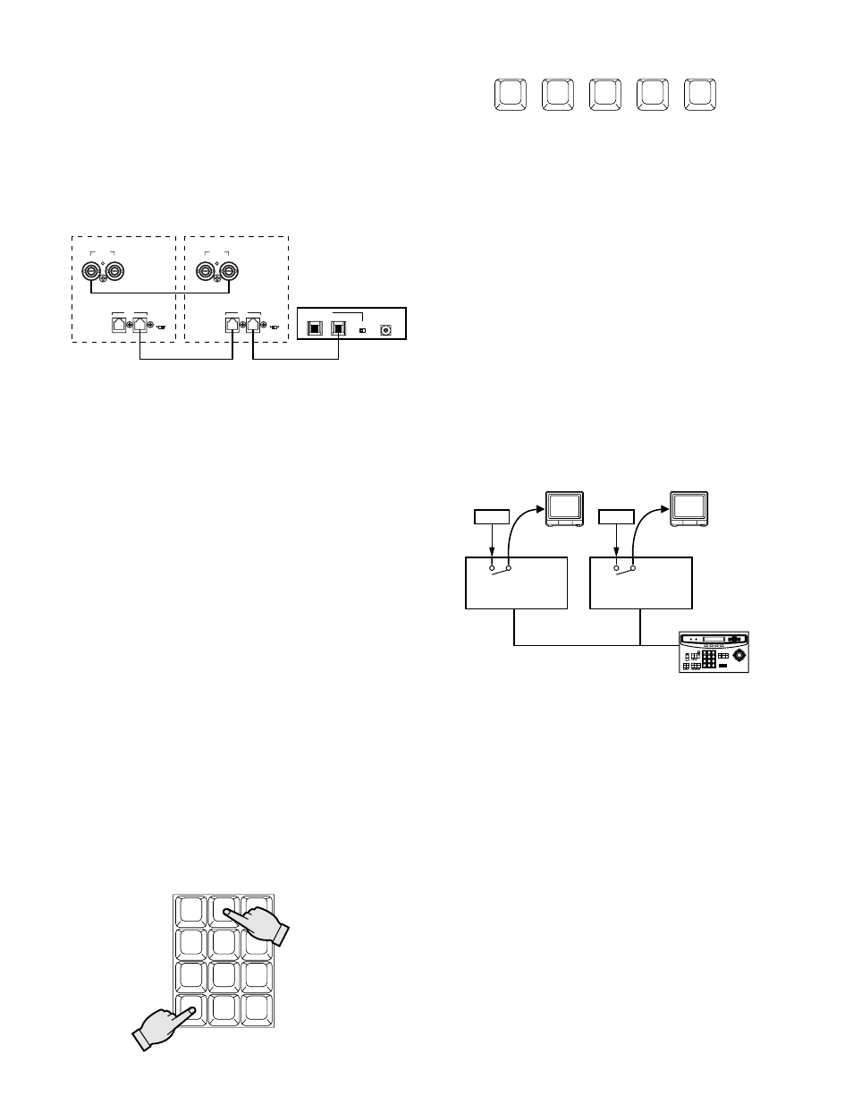 Connections, Operating procedure, Other applications | Application 1, Unit 2, Unit 1 | Panasonic WJ-FS616C User Manual | Page 75 / 82