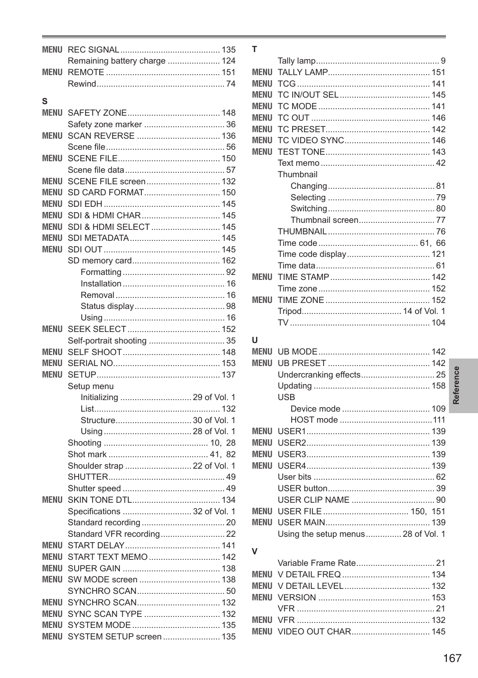 Panasonic AG-HPX250EN User Manual | Page 167 / 170