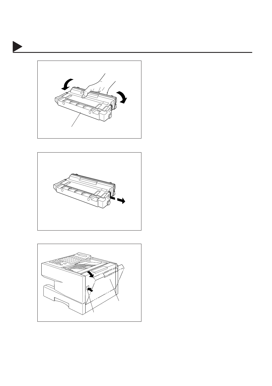 Installing the toner cartridge | Panasonic UF-560 User Manual | Page 20 / 184