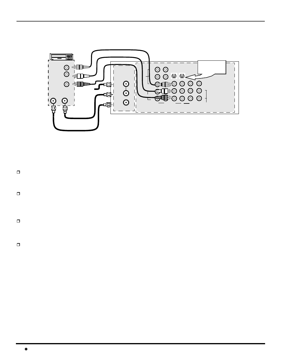 Conexiones de equipo opcional, Conexion de la videocasetera, Conexión de la videocasetera | Panasonic CinemaVision PT 61HX42 User Manual | Page 60 / 108