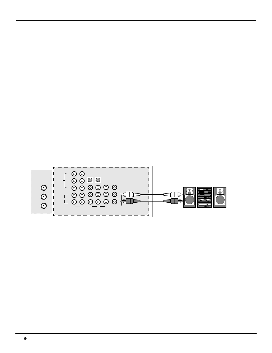 Conexion del amplificador de sonido (to audio amp), Conexión del amplificador de sonido (to audio amp) | Panasonic CinemaVision PT 61HX42 User Manual | Page 62 / 108