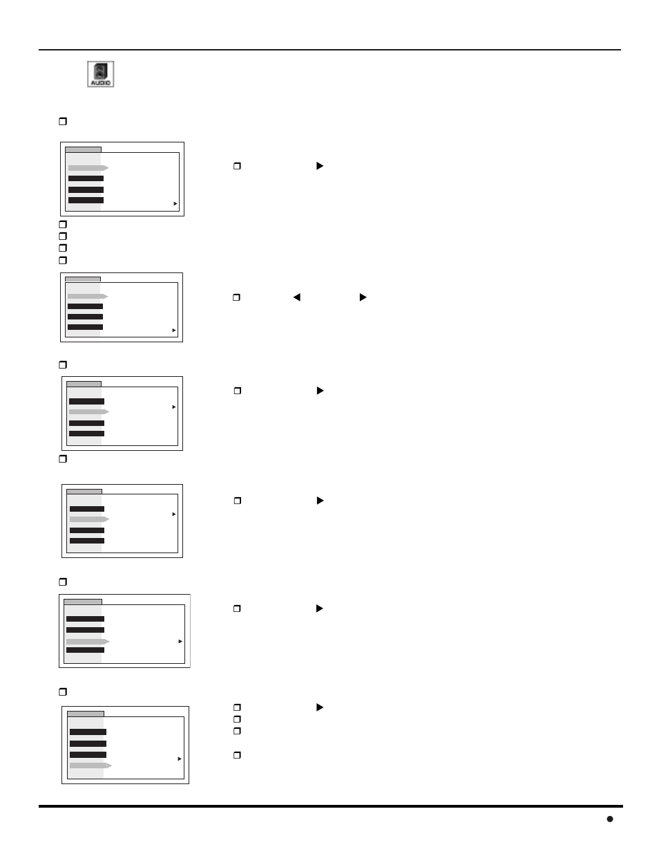 Audio, Peración, Guia | Giratoria 39 l | Panasonic CinemaVision PT 61HX42 User Manual | Page 93 / 108