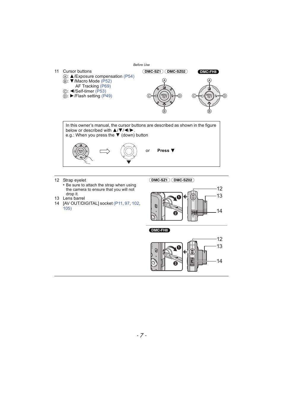 Panasonic DMC-SZ02 User Manual | Page 7 / 128