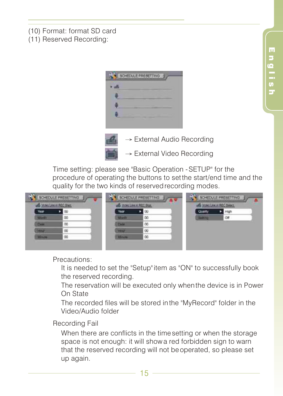 Panasonic MDVR-12 User Manual | Page 15 / 38