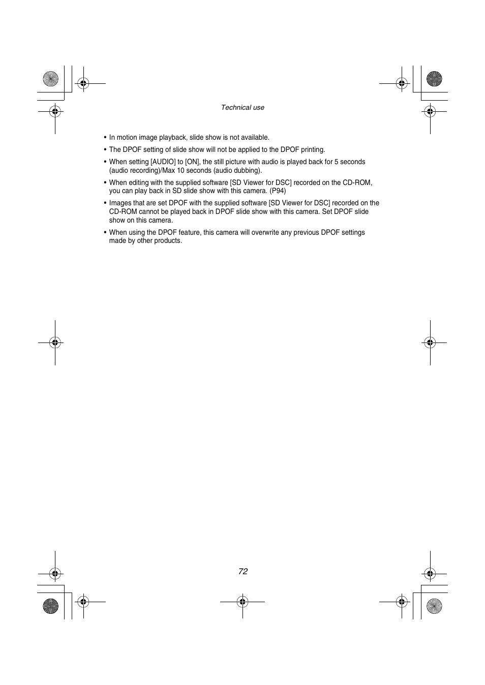 Panasonic DMC-FZ1PP User Manual | Page 72 / 108