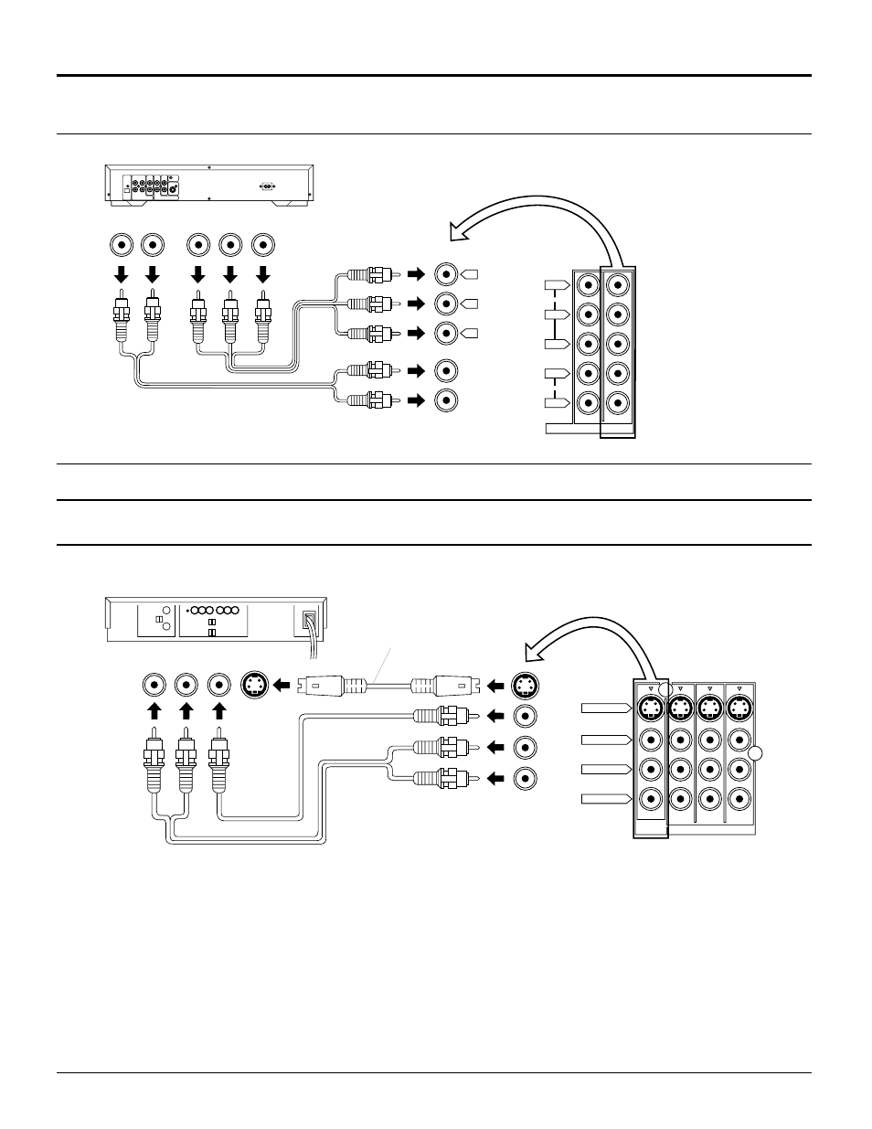 How to connect the component video input terminals, How to connect the av prog. out terminals, Installation | Recording equipment (vhs vcr) video audio, S-video cable | Panasonic CT 34WX50 User Manual | Page 15 / 73
