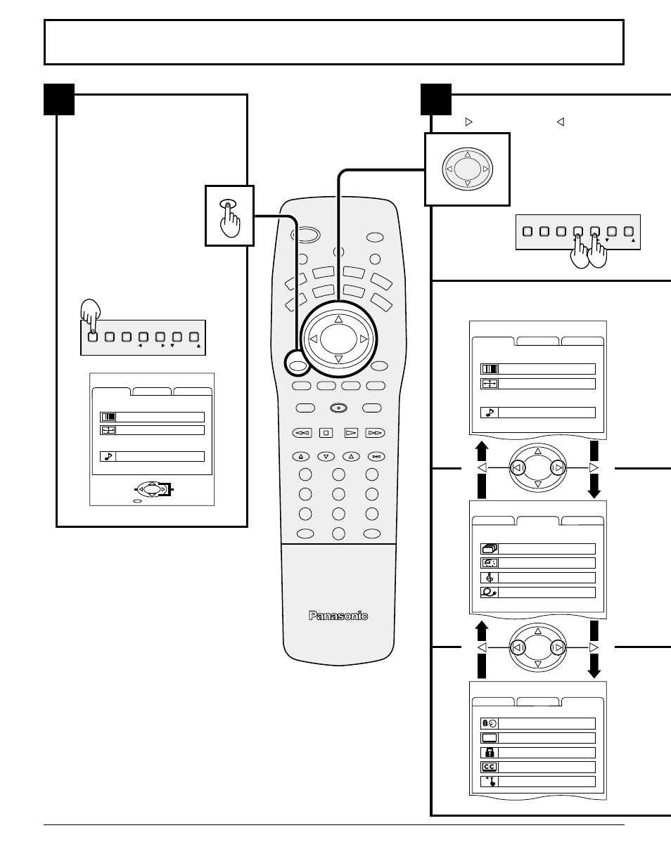 Flow chart of main menu | Panasonic CT 34WX50 User Manual | Page 21 / 73