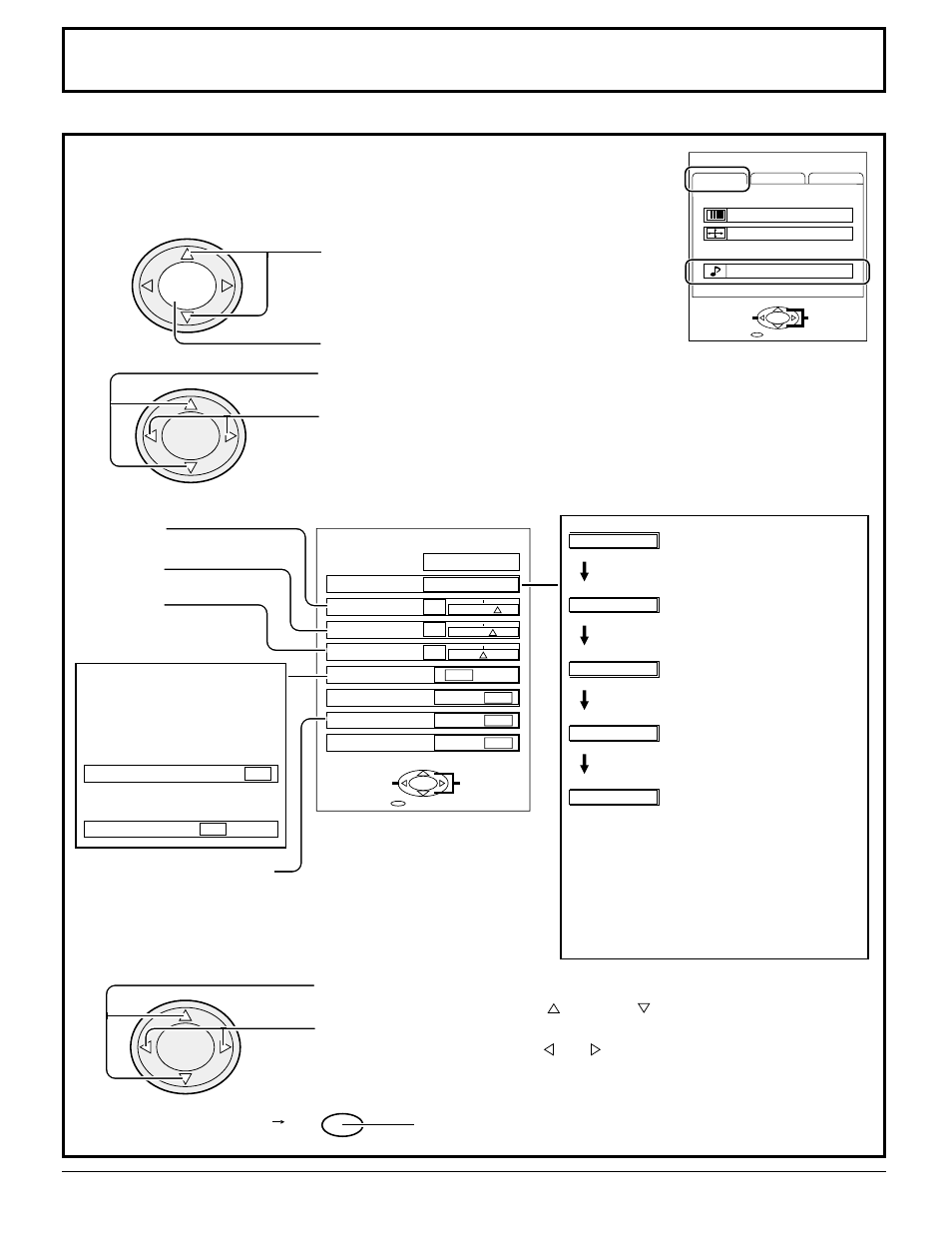 Audio adjustments | Panasonic CT 34WX50 User Manual | Page 37 / 73