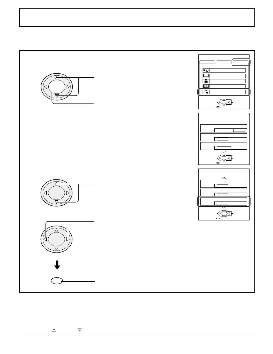 Playing special video software, Selecting video menu, Switching to scan mode | Panasonic CT 34WX50 User Manual | Page 42 / 73