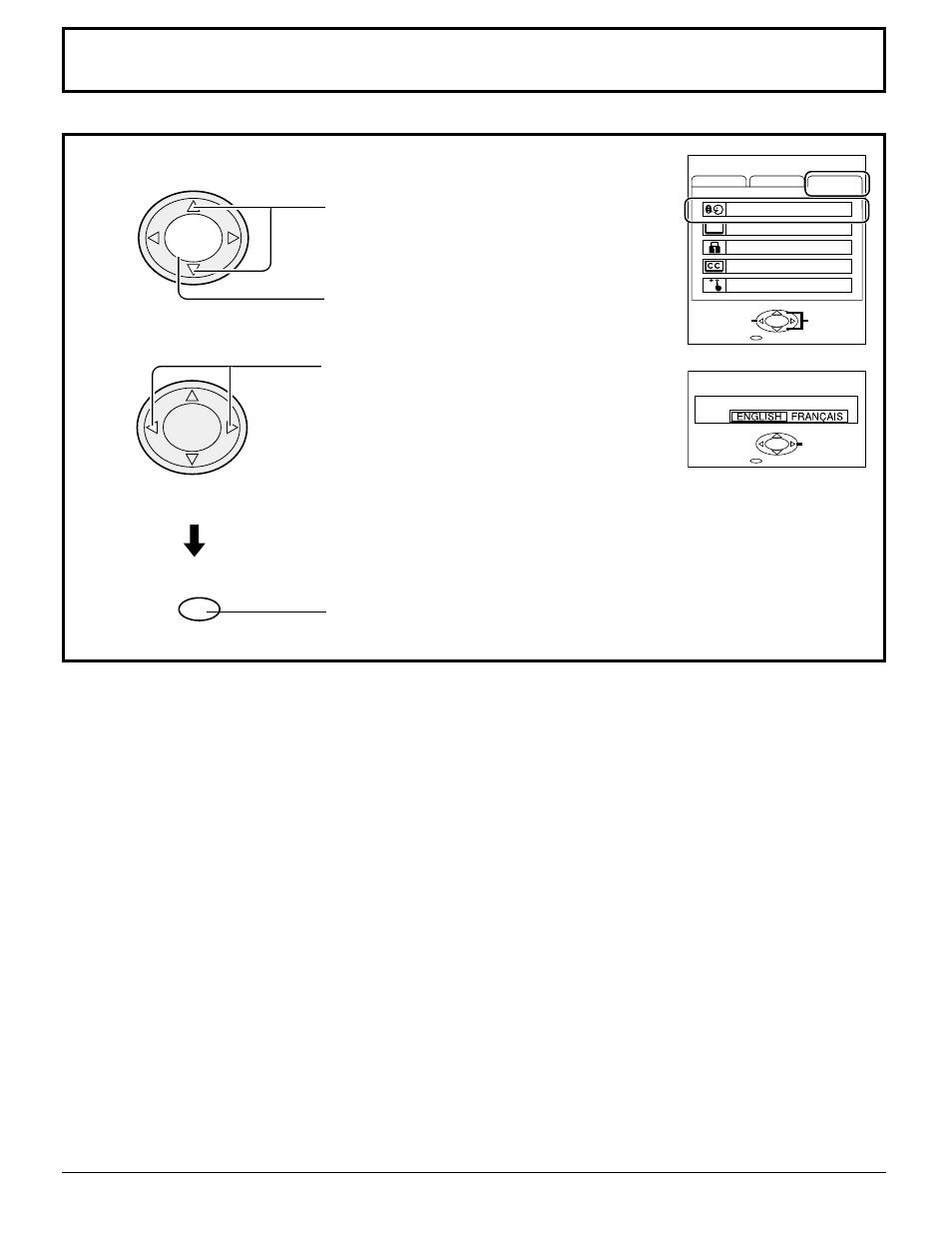 Switching languages for display, Switching languages for display 1 | Panasonic CT 34WX50 User Manual | Page 61 / 73
