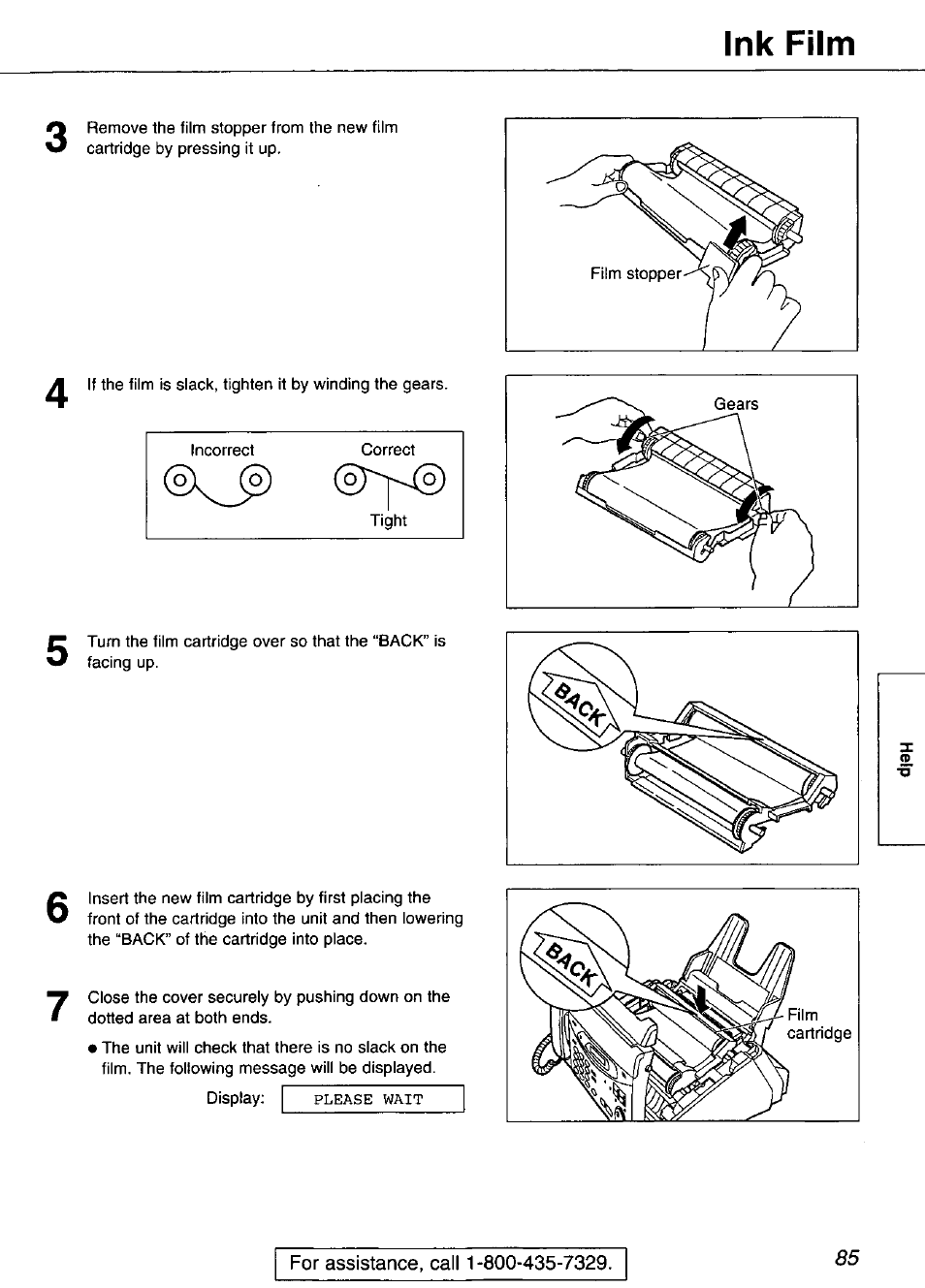 Ink film | Panasonic KX-FP101 User Manual | Page 85 / 104