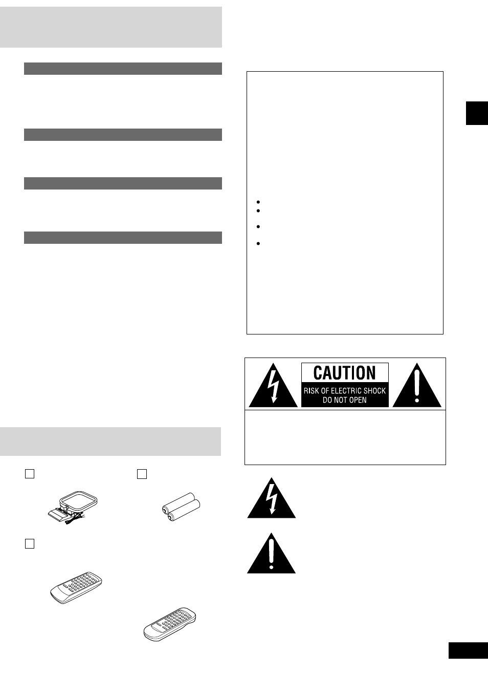 Recording operations, Sound quality operations, Timer operations | Reference, Caution | Panasonic SC-AK490 User Manual | Page 3 / 32