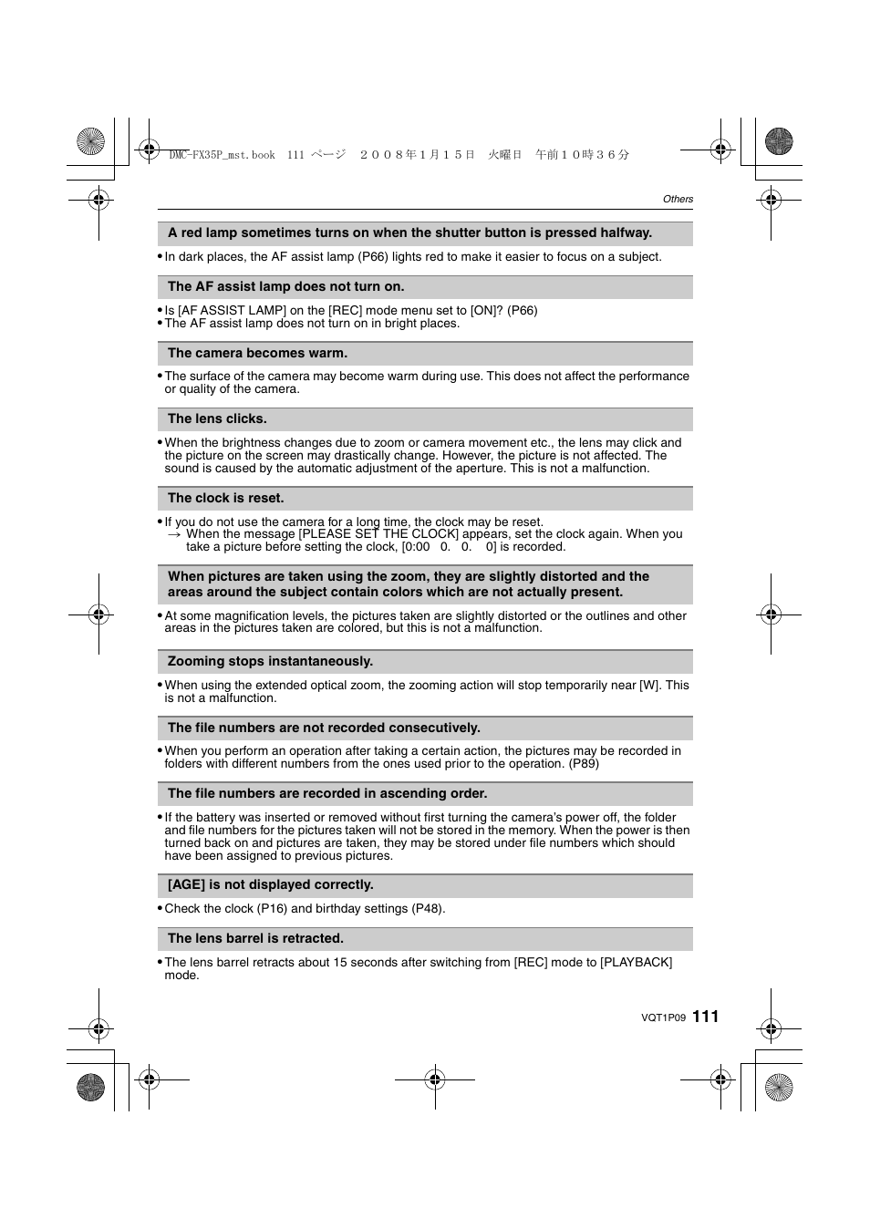 Panasonic DMC-FX35 User Manual | Page 111 / 128