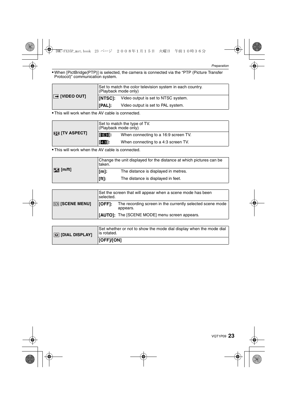 Panasonic DMC-FX35 User Manual | Page 23 / 128