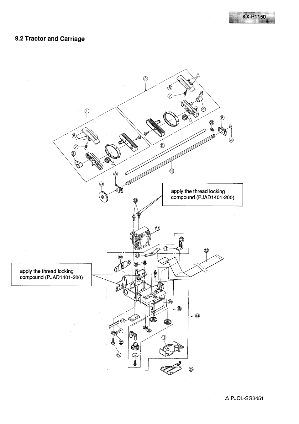 Panasonic KX-P1150 User Manual | Page 50 / 52