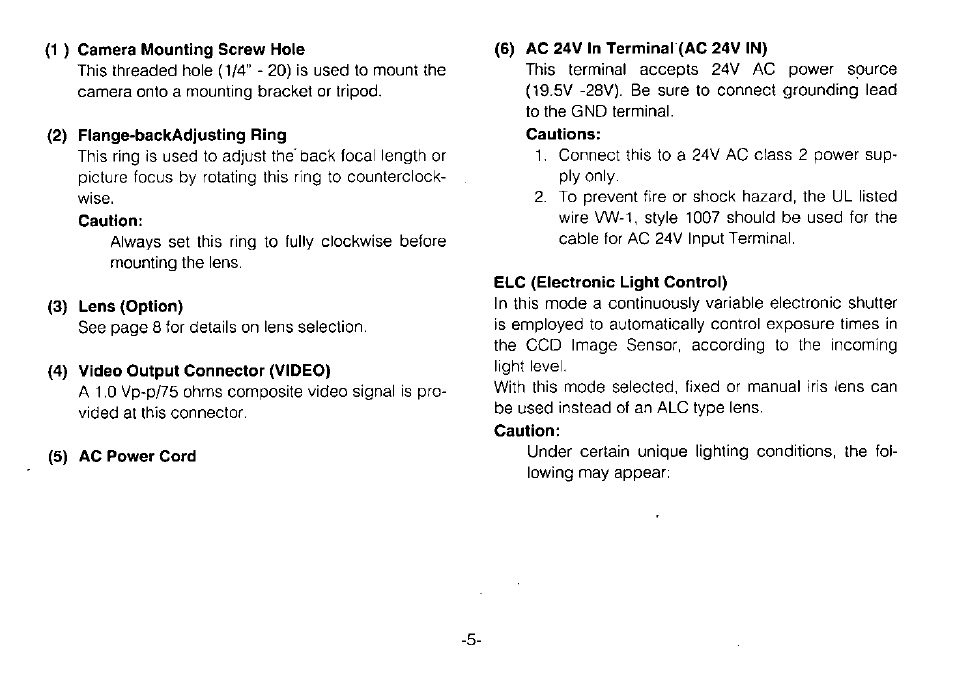 Panasonic WVBP110 User Manual | Page 7 / 14