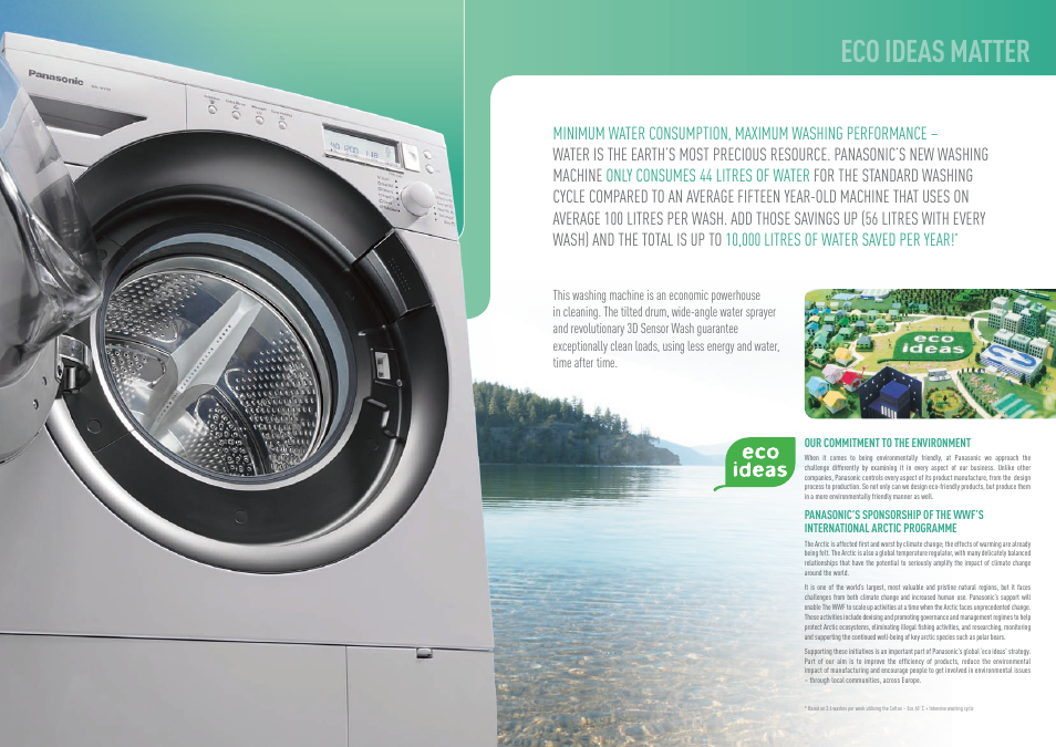 Eco ideas matter | Panasonic NA-16VX1WGB User Manual | Page 2 / 9