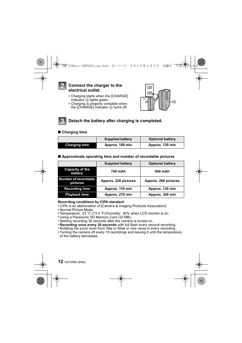 Panasonic DMC-F3  EN User Manual | Page 12 / 34
