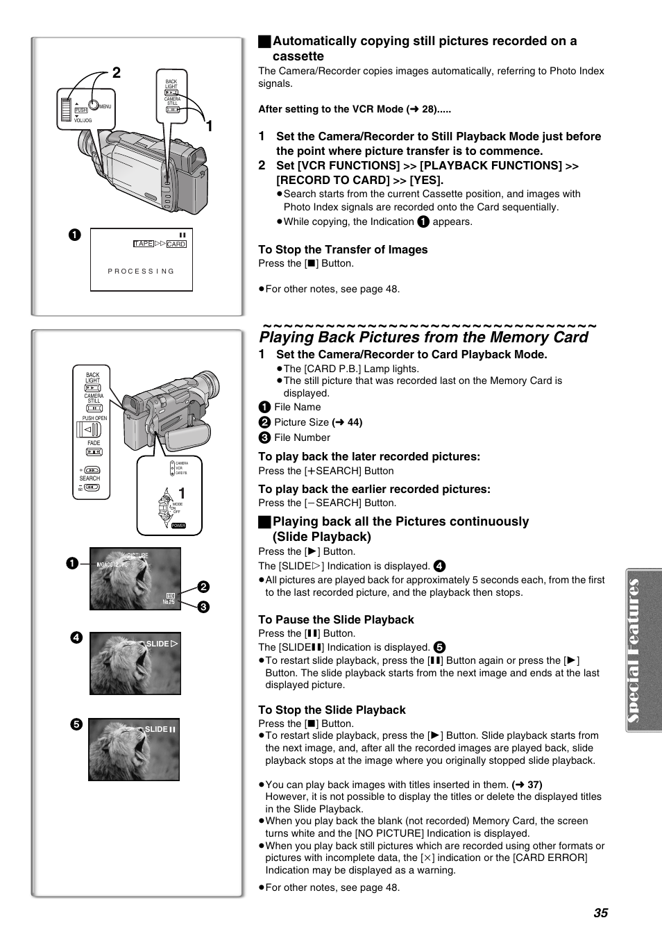 Panasonic AG-EZ50UP User Manual | Page 35 / 58